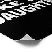 Phantastisch wie mein Tochter Shirt Funny Vathage Poster (Ecke)