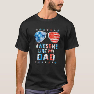 Phantastisch wie mein Vater American Flag Gefärbte T-Shirt