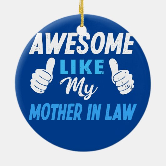 Phantastisch wie meine Mutter im Jura Keramik Ornament (Hinten)