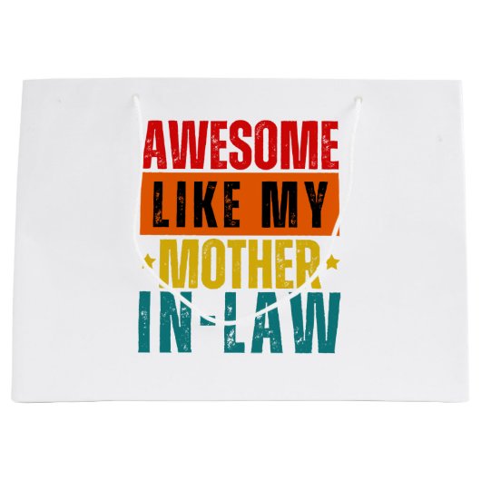 Phantastisch wie meine Schwiegermutter Große Geschenktüte (Vorderseite)