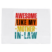 Phantastisch wie meine Schwiegermutter Große Geschenktüte (Rückseite)