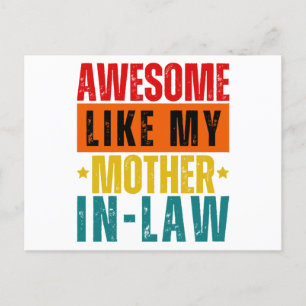 Phantastisch wie meine Schwiegermutter Postkarte