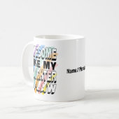 Phantastisch wie meine Schwiegertochter, farbenfro Kaffeetasse (Vorderseite Links)