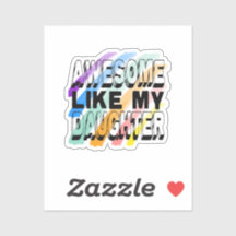 Phantastisch wie meine Tochter, farbenfrohe, lusti