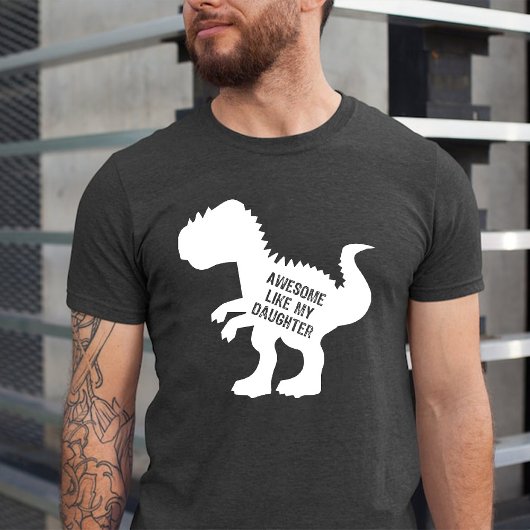 Phantastisch wie meine Tochter Funny Dinosaur Blac T-Shirt