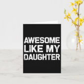 Phantastisch wie meine Tochter Funny Vathons Day-G Karte (Gelbe Blume)