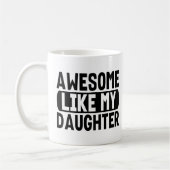 Phantastisch wie meine Tochter Gegenwart Eltern Va Kaffeetasse (Links)