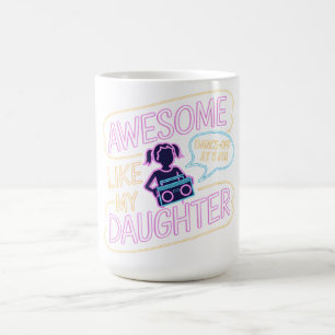 Phantastisch wie meine Tochter - Retrogeschenk des Kaffeetasse