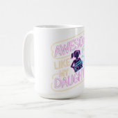 Phantastisch wie meine Tochter - Retrogeschenk des Kaffeetasse (Vorderseite Links)