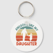 Phantastisch wie meine Tochter Schlüsselanhänger (Rückseite)