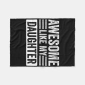 Phantastisch, wie meine Tochter spendet lustigen V Fleecedecke (Vorderseite (Horizontal))