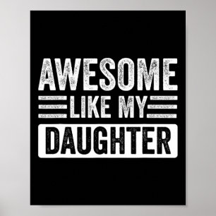 Phantastisch, wie meine Tochter spendet lustigen V Poster