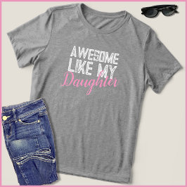 Phantastisch wie meine Tochter stolz Mutter Tri-Blend Shirt