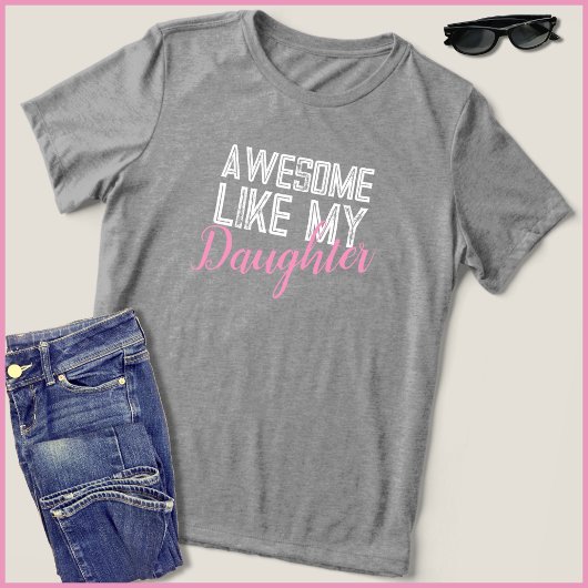 Phantastisch wie meine Tochter stolz Mutter Tri-Blend Shirt