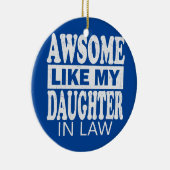 Phantastisch wie meine Tochter, Vatermutter Keramik Ornament (Rechts)