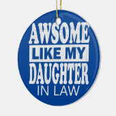 Phantastisch wie meine Tochter, Vatermutter Keramik Ornament (Links)