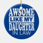 Phantastisch wie meine Tochter, Vatermutter Keramik Ornament (Hinten)