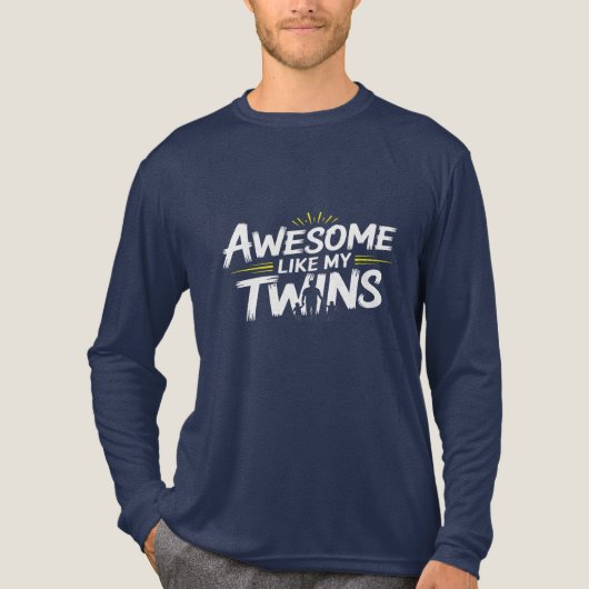 Phantastisch Wie meine Twins - Vater der Twins Tri-Blend Shirt (Vorderseite)