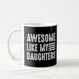 Phantastisch wie Vater meiner Tochter Vatertag Wit Kaffeetasse