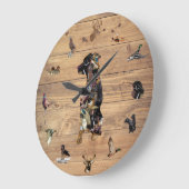 Phantastisch Wildlife Collage Labrador Retriever L Große Wanduhr (Winkel)