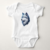 Phantastisch Wolf Baby Strampler (Vorderseite)