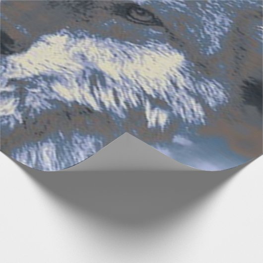 phantastisch Wolf Geschenkpapier (Ecke)