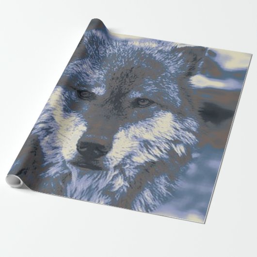 phantastisch Wolf Geschenkpapier (Ungerollt)