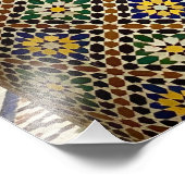 Phantastisch Zellige Tile in Ben Youssef - Marrake Fotodruck (Ecke)