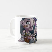 Phantastisch Zombie Girl Kaffeetasse (Vorderseite Links)