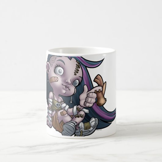 Phantastisch Zombie Girl Kaffeetasse (Mittel)