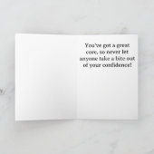 Phantastisch zu Core Lächeln Red Apple Big Eyes Karte (Innenseite)