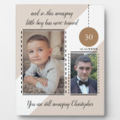 Phantastische 30. Geburtstagsbezeichnung Datum bra Fotoplatte (Vorderseite)