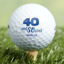 Phantastische 40. Geburtstagsgolfbälle 40 Jahre Pa