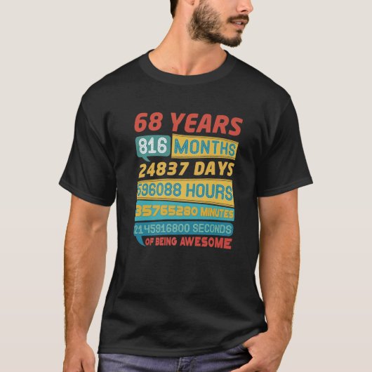 Phantastische 68 Jahre alte limitierte Edition Vin T-Shirt (Vorderseite)