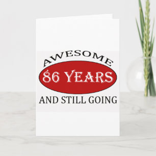 phantastische 86 Jahre alte Geburtstagsdesigns Karte