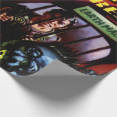 Phantastische Abenteuer #2 Retro Sci Fi Comic Book Geschenkpapier (Ecke)