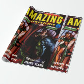 Phantastische Abenteuer #2 Retro Sci Fi Comic Book Geschenkpapier (Ungerollt)