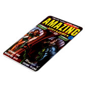 Phantastische Abenteuer #2 Retro Sci Fi Comic Book Magnet (Linke Seite)