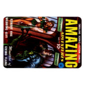 Phantastische Abenteuer #2 Retro Sci Fi Comic Book Magnet (Horizontal)