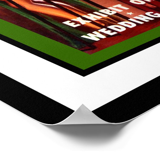 Phantastische Abenteuer #2 Retro Sci Fi Comic Book Poster (Ecke)