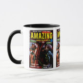 Phantastische Abenteuer #2 Retro Sci Fi Comic Book Tasse (Links)