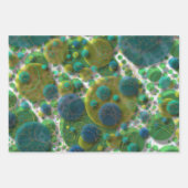 Phantastische abstrakte Blasen und Kreise Geschenkpapier Set (Vorderseite)