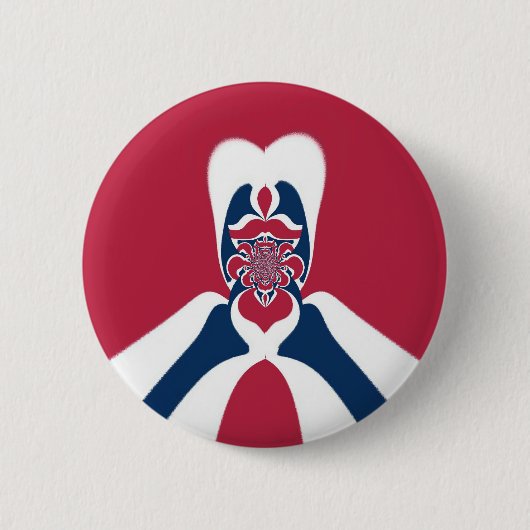 Phantastische Abstrakte E.T. Art Print Button (Vorderseite)