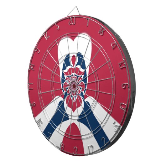 Phantastische Abstrakte E.T. Art Print Dartscheibe (Vorderseite rechts)