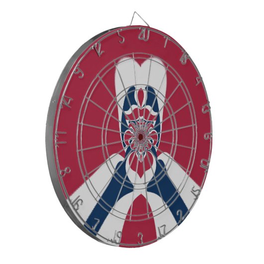 Phantastische Abstrakte E.T. Art Print Dartscheibe (Vorderseite Links)