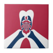 Phantastische Abstrakte E.T. Art Print Fliese (Vorderseite)