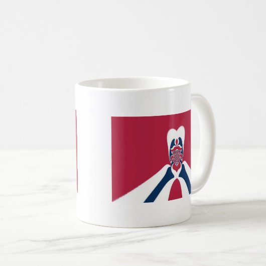 Phantastische Abstrakte E.T. Art Print Kaffeetasse (VorderseiteRechts)