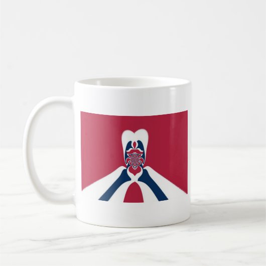 Phantastische Abstrakte E.T. Art Print Kaffeetasse (Links)