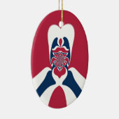 Phantastische Abstrakte E.T. Art Print Keramikornament (Rechts)