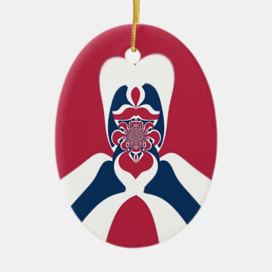 Phantastische Abstrakte E.T. Art Print Keramikornament (Vorne)